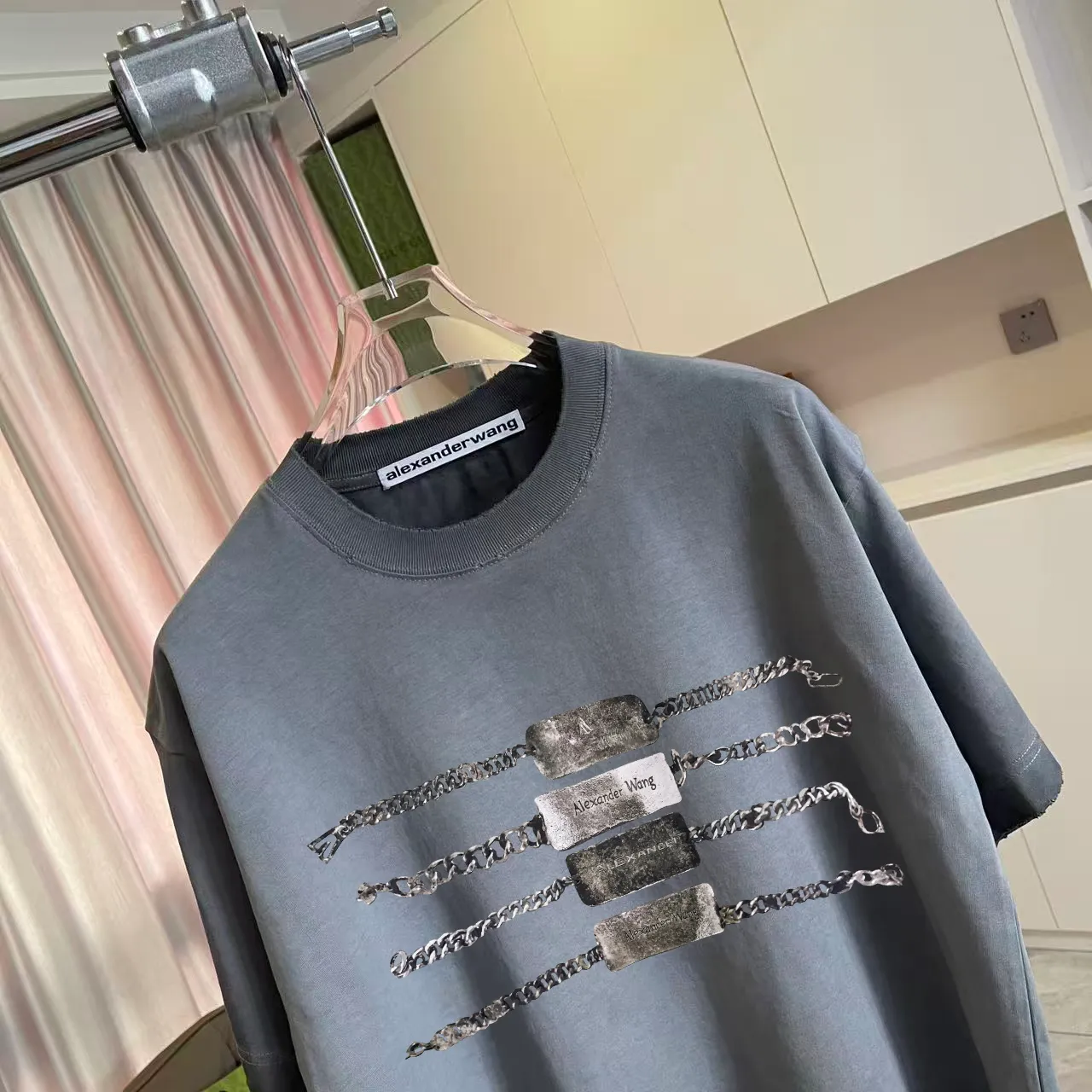 *alexanderwang 2026 New Arrival logo g T Same Style Size：S M L XL XXL ：Black Purple Gray
